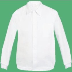 CAZADORA BROCHE OCULTO BLANCA LBA81-3XL