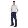 PANTALON CON GOMA SANFOR MARINO ALGODON 48