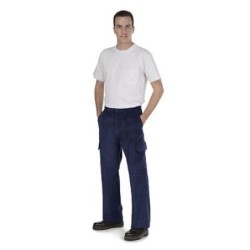 PANTALON CON GOMA SANFOR MARINO ALGODON 56