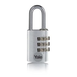 CANDADO COMBINACION ALUMINIO 20MM. PLATA YE3CB/20/121/S
