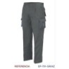 PANTALON MULTIBOLSILLOS C/REFUERZO GRIS L9000 T-46