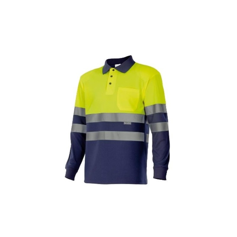POLO BICOLOR ALTA VISIBILIDAD M/LARGA 175 70 T- M