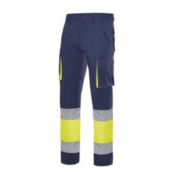 PANTALON STRETCH A.V. AZUL MAR/AMA.FLUOR T- M
