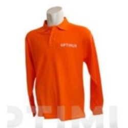 POLO MANGA LARGA OPTIMUS NARANJA XL