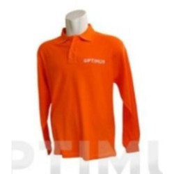 POLO MANGA LARGA OPTIMUS NARANJA L