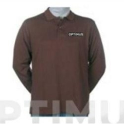 POLO MANGA LARGA OPTIMUS MARRON L