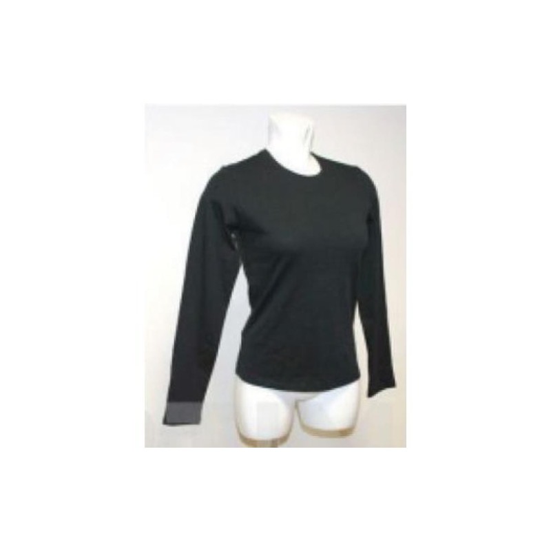 CAMISETA MUJER MANGA LARGA NEGRA OPTIMUS TALLA S