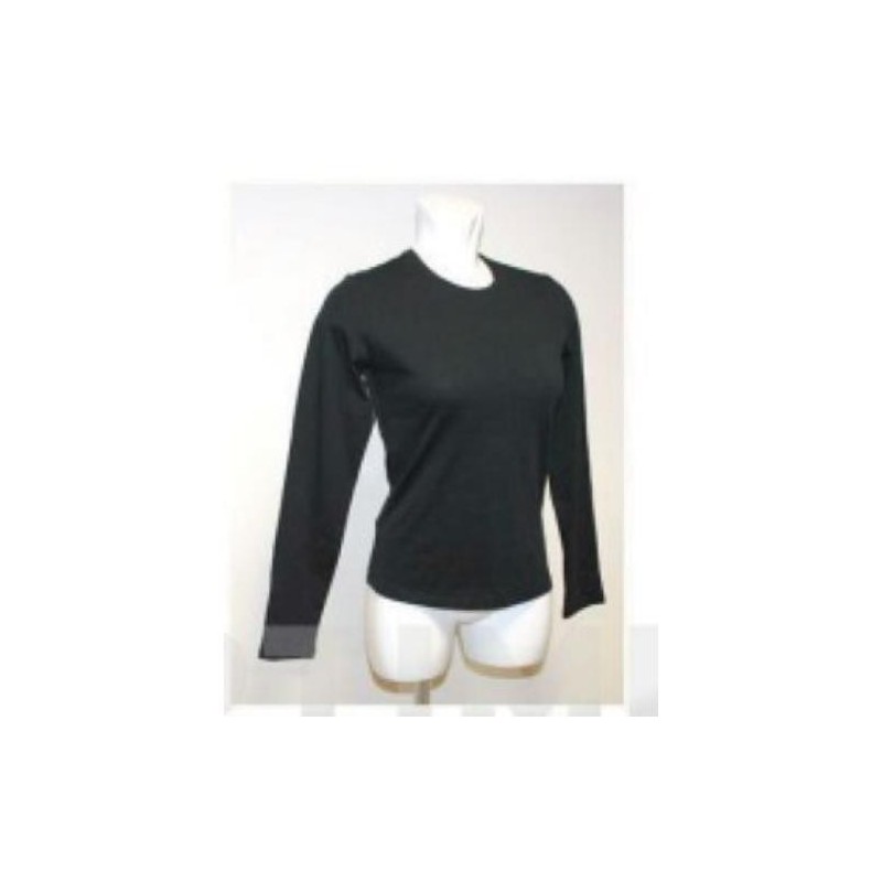 CAMISETA MUJER MANGA LARGA NEGRA OPTIMUS TALLA M