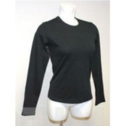 CAMISETA MUJER MANGA LARGA NEGRA OPTIMUS TALLA XL