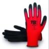 GUANTE POLIESTER ROJO S/COSTURAS 320P GRIP-9