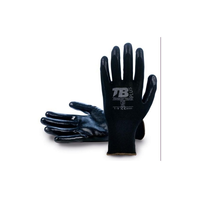 GUANTE POLIESTER S/COSTURAS NEGRO 700NG2P TOUCH-9