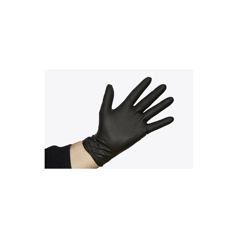 GUANTE ONDULADO JUMBO NEGRO - TALLA S