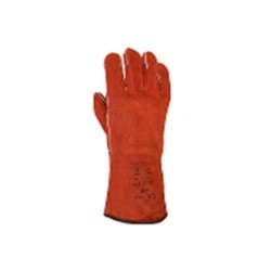 GUANTE SOLDADOR ROJO TALLA UNICA H408 PAR