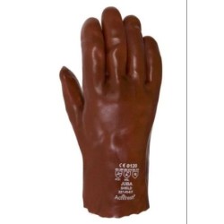 GUANTE PVC CON ALGODON 27 CM. 227-RI 9,5 PAR