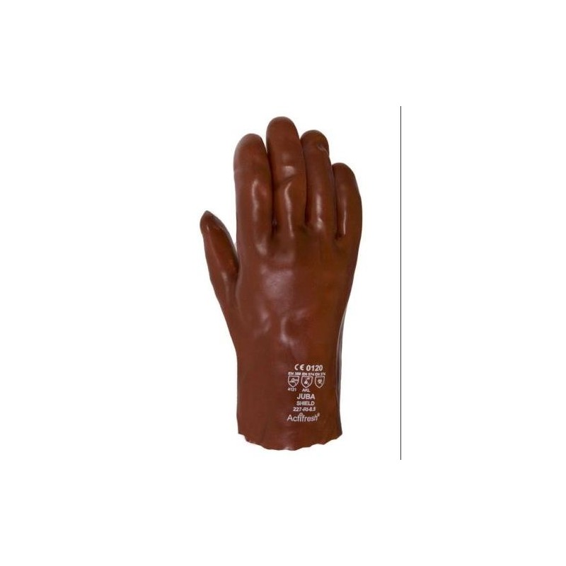 GUANTE PVC CON ALGODON 27 CM. 227-RI 9,5 PAR