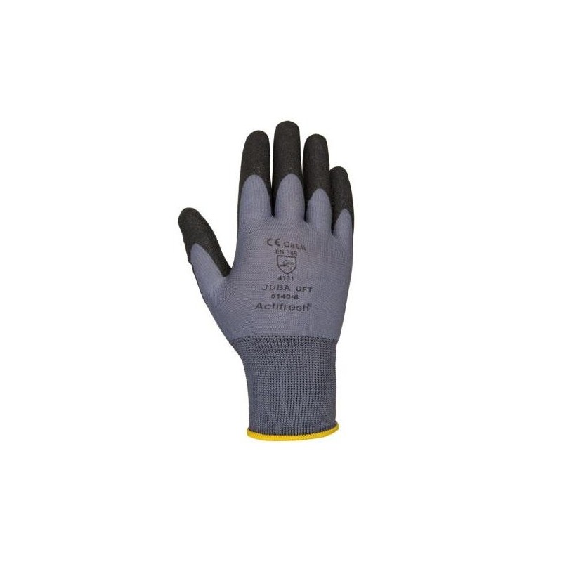 GUANTE NYLON/PVC NEGRO CFT H5140-S PAR