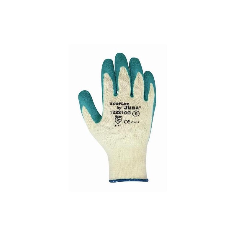 GUANTE POLIES./ALGODON+PALMA LATEX T10 122210G PAR