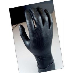GUANTE DESECHABLE NITRILO NEGRO GRIPPAZ 580 NR L