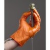 GUANTE DESECHABLE AGILITY GRIP NITRILO NARANJA T.8