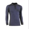 POLO PIQUE MANGA LARGA FLEX MARINO/NEGRO 681/XL