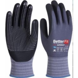 GUANTE NITRILO BETTERFIT SUPERDOT BL-008 T-9