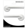 JUEGO ROSETA L CURVA 575 BLANCO INOX (BL.) 17243