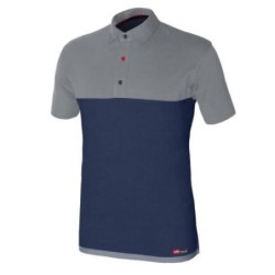 POLO STRETCH AZUL/GRIS M/CORTA 8774 T-XL