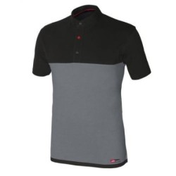 POLO STRETCH GRIS/NEGRO M/CORTA 8774 T-S