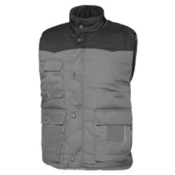 CHALECO MULTIBOLSILLOS GRIS-NEGRO 4031 T-2XL