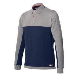 POLO STRETCH MANGA LARGA 8776 AZUL T-S