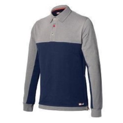 POLO STRETCH MANGA LARGA 8776 AZUL T-M