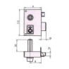 CERRADURA SOBREPONER 56B 60 IZDA. HE PF. CVL