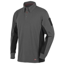 POLO STRETCH GRIS MANGA LARGA 8173 TALLA M