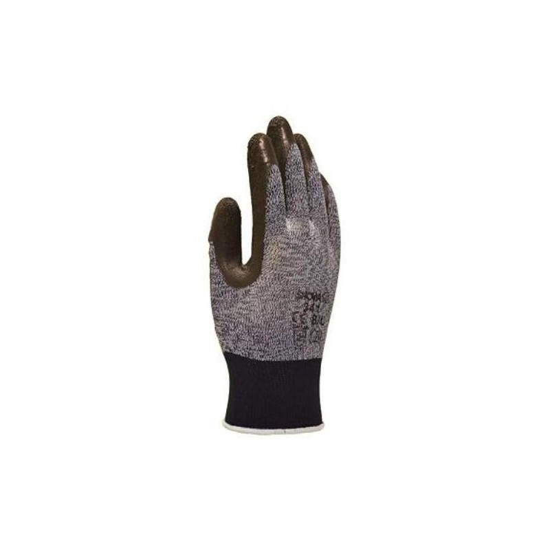 GUANTE LATEX FORRO NYLON/POLIES.GRI.SHOWA SH341-XL