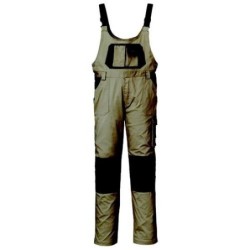 PANTALON/PETO STRETCH BEIG/ NEGRO TALLA S