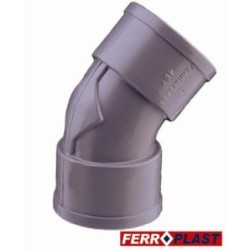 CODO PVC GRIS HM.-HM. 45   32 MM. 205272