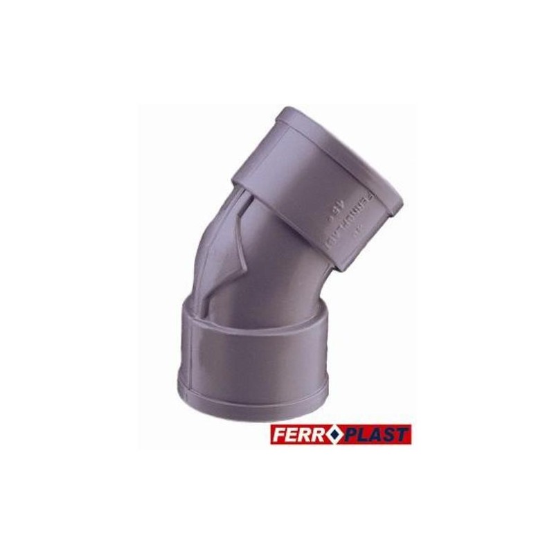 CODO PVC GRIS HM.-HM. 45   32 MM. 205272