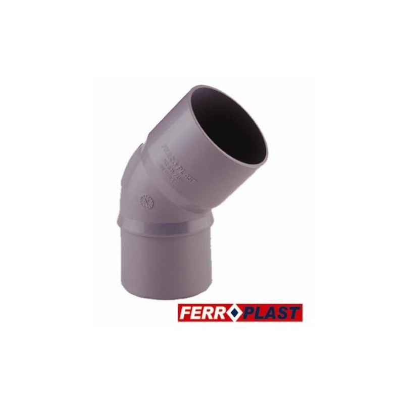 CODO PVC GRIS MCH.-HM. 45   110 MM. 205299