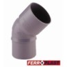 CODO PVC GRIS MCH.-HM. 45   110 MM. 205299