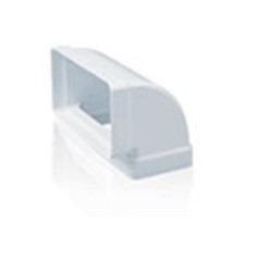 CODO RECT VERTICAL TUBO EXTRACCION PVC 110X55MM.