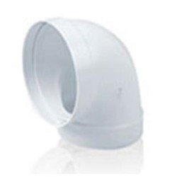 CODO REDONDO TUBO EXTRACCION PVC 90   Ø100MM.