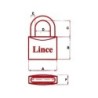 CANDADO LATON 300/30 ARCO NORMAL LL./IG. 3380