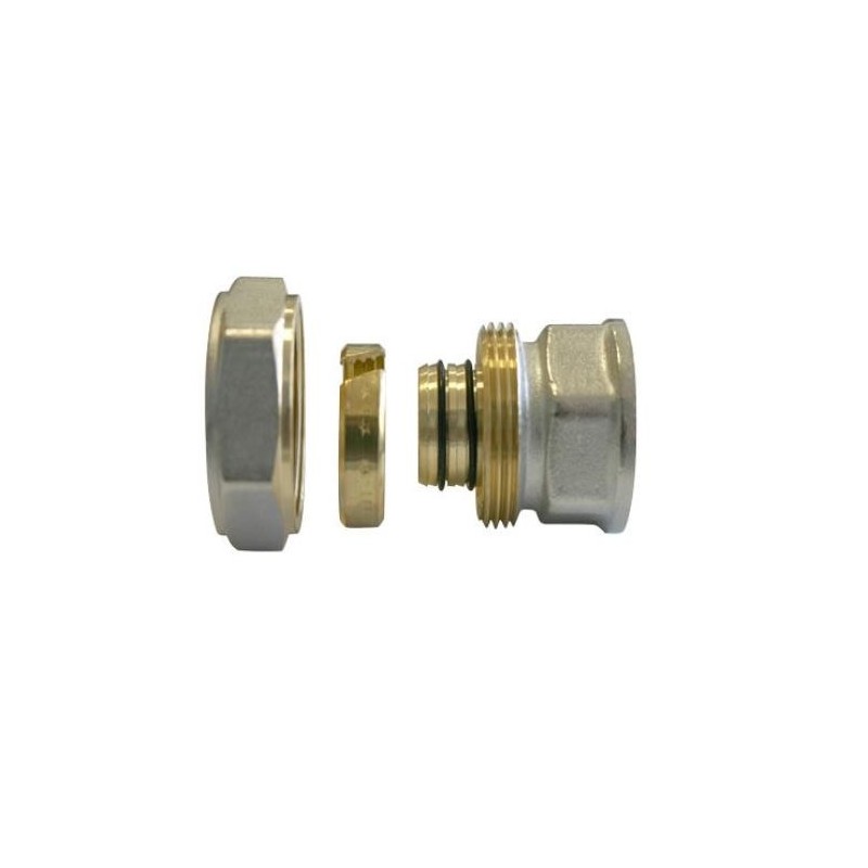 ENLACE COMPRESION RECTO HEMBRA COBRE 15X1/2