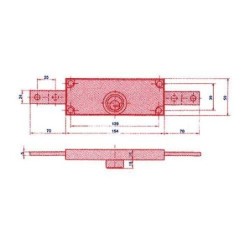CERRADURA PUERTA METALICA 8511 LINCE