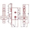 CERRADURA EMBUTIR 5801/50 HL LINCE