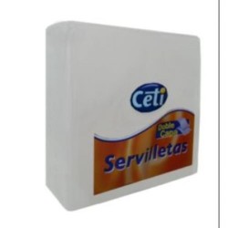 SERVILLETAS 2 CAPAS 40X40 BLANCAS