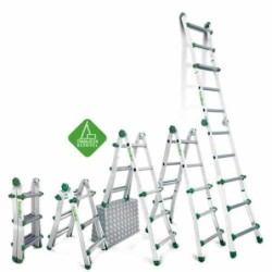ESCALERA TELESCOPICA DE ALUMINIO 3X4