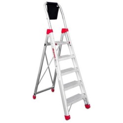 ESCALERA DE TIJERA PROFESIONAL 5 PELDAÑOS DOMUS5