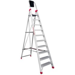 ESCALERA DE TIJERA PROFESIONAL 10 PELDAÑOS DOMUS10