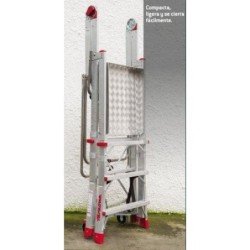 ESCALERA CON PLATAFORMA 3 PELDAÑOS PLS3
